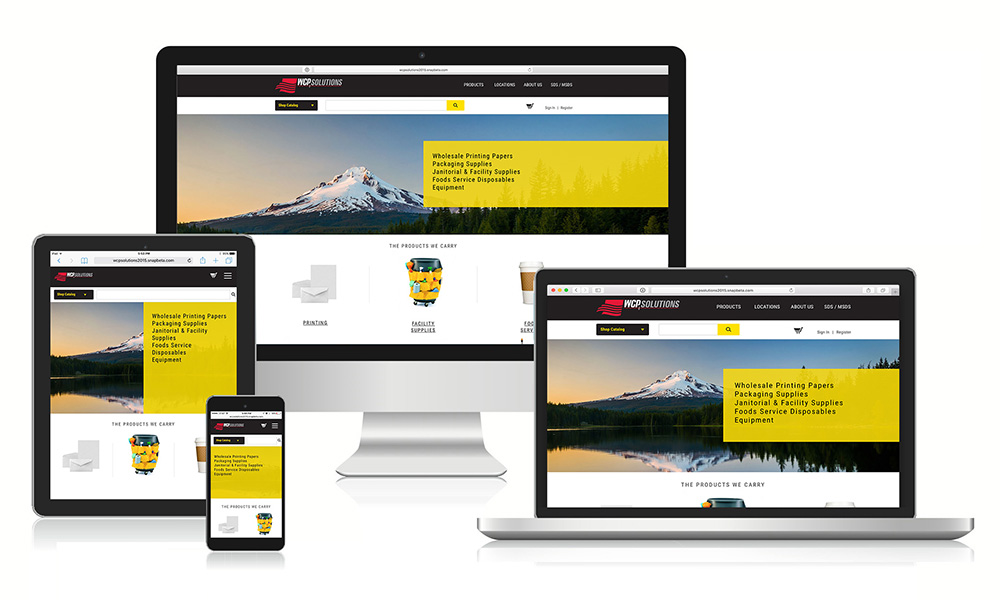 Customer Online Ordering from WCP Solutions available on Desktop, Tablet and Mobile