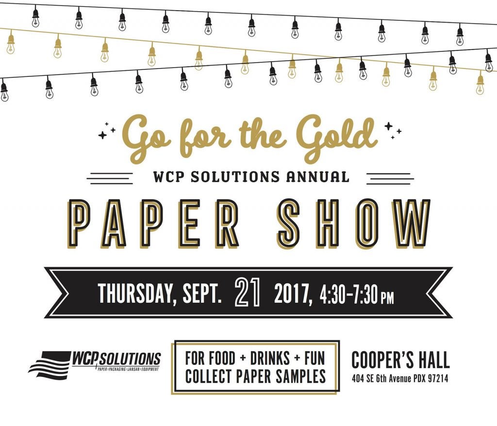 WCP Paper Show event invitation