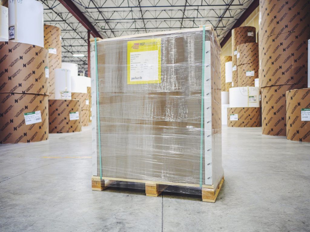 WCP Converting Sheet Pallet - PefectFit Perfect Fit Custom Sheeted Pallet from WCP Converting