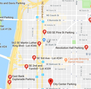 Map of Parking near Cooper's Hall for the 2018 Paper Show