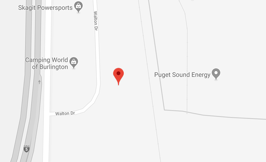 Google Map Image of location at 1550 Walton Drive Burlington, WA 98233