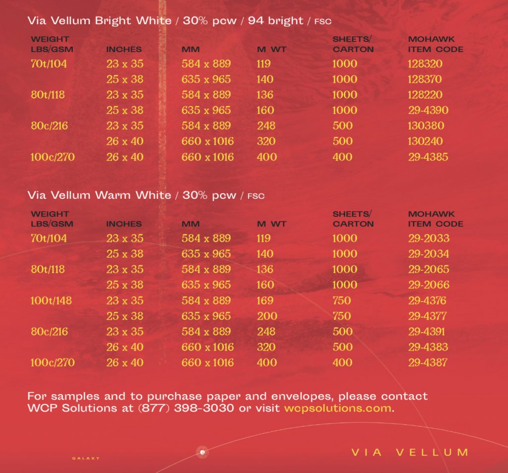 Product Spotlight: Mohawk Paper’s Via Vellum - WCP Solutions