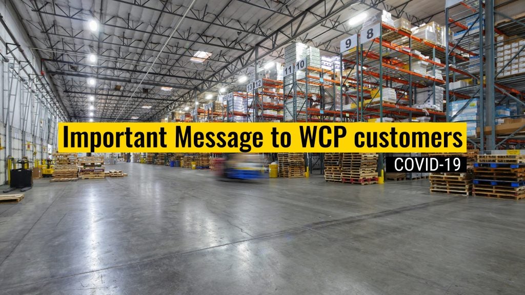 Important Message to WCP Customers About COVID-19