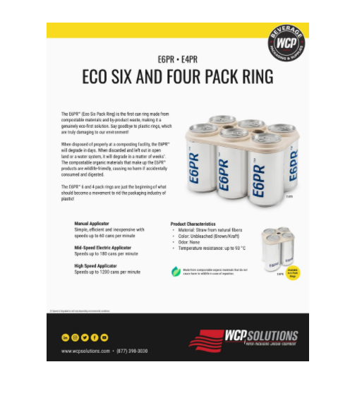 Compostable Six Pack Ring Flyer - WCP Solutions