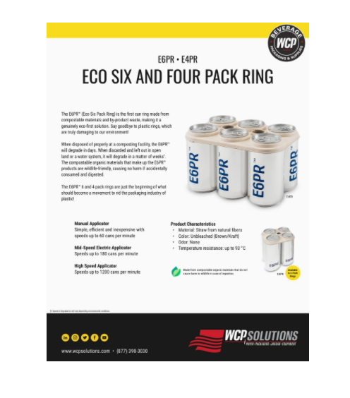 The E6PR™ is the first eco-friendly 6-pack / 4-Pack rings - Interbrands  Packaging