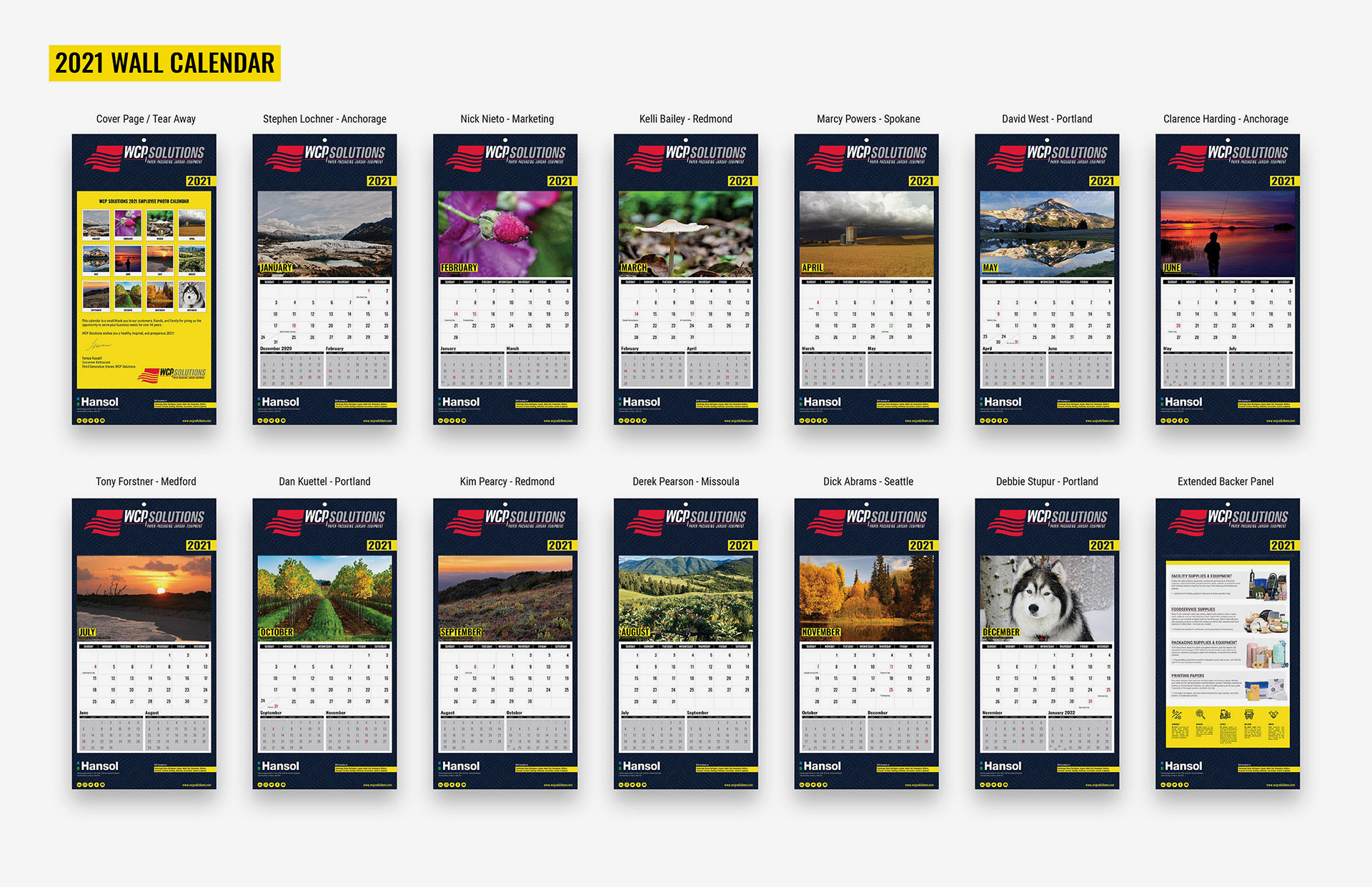 2021 WCP Solutions Wall Calendar