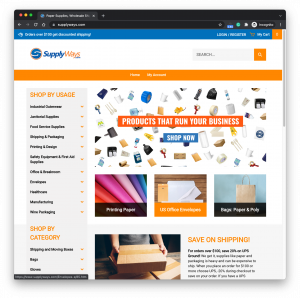 Supplyways Storefront Website