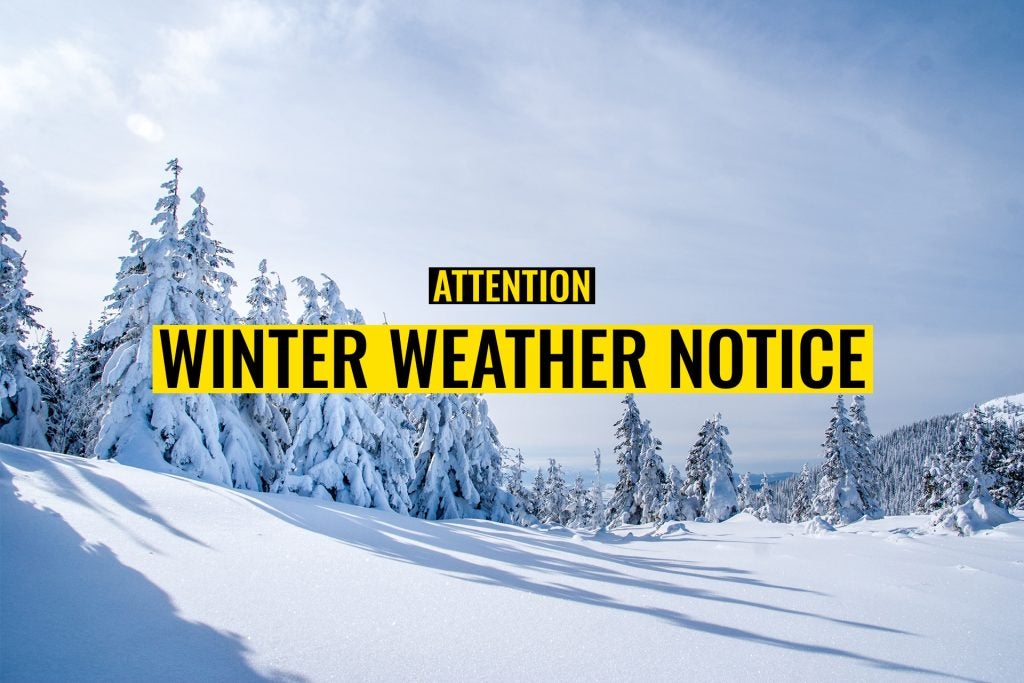 Winter Weather Notice
