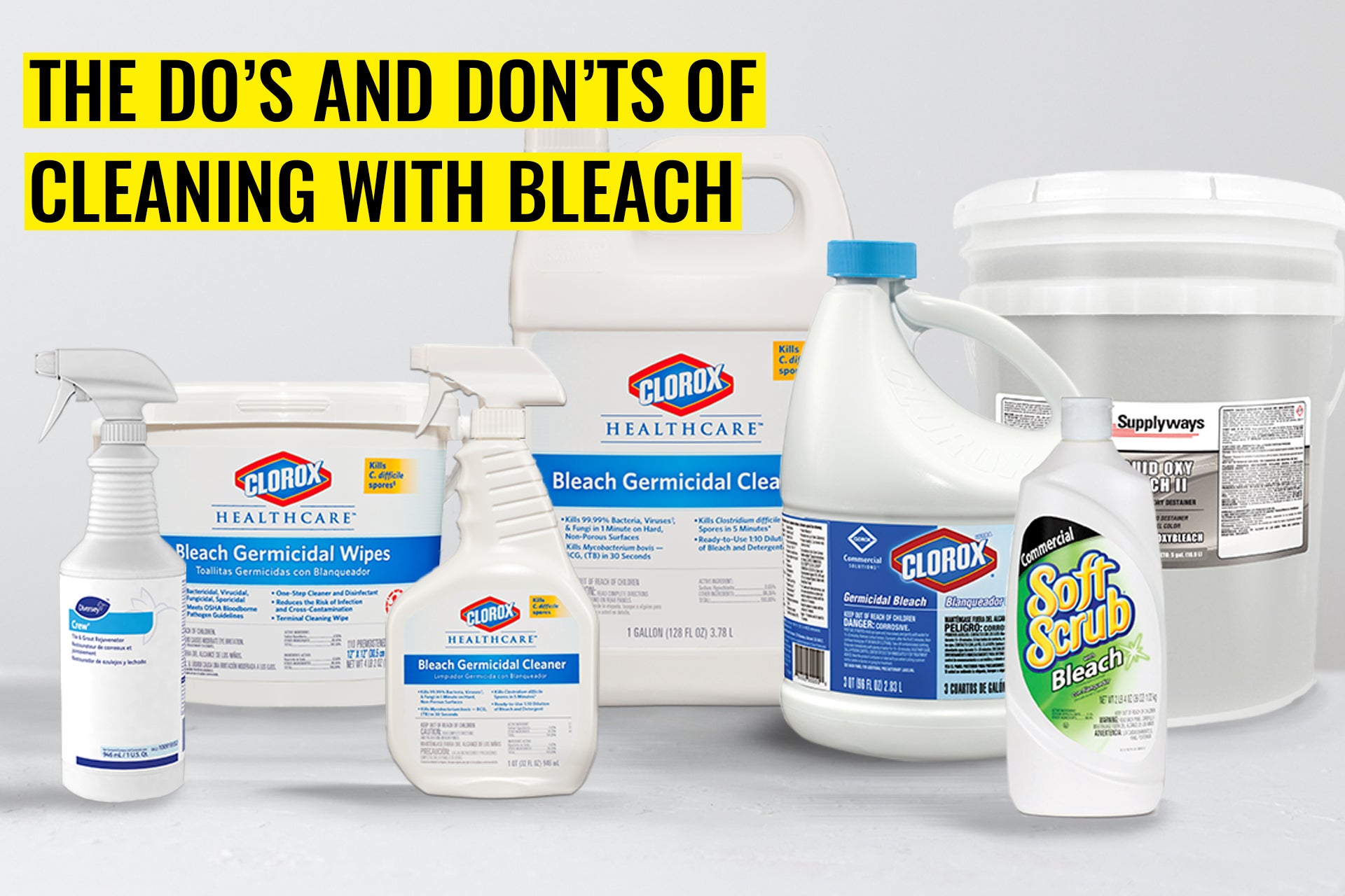 cleaning chemicals that contain bleach