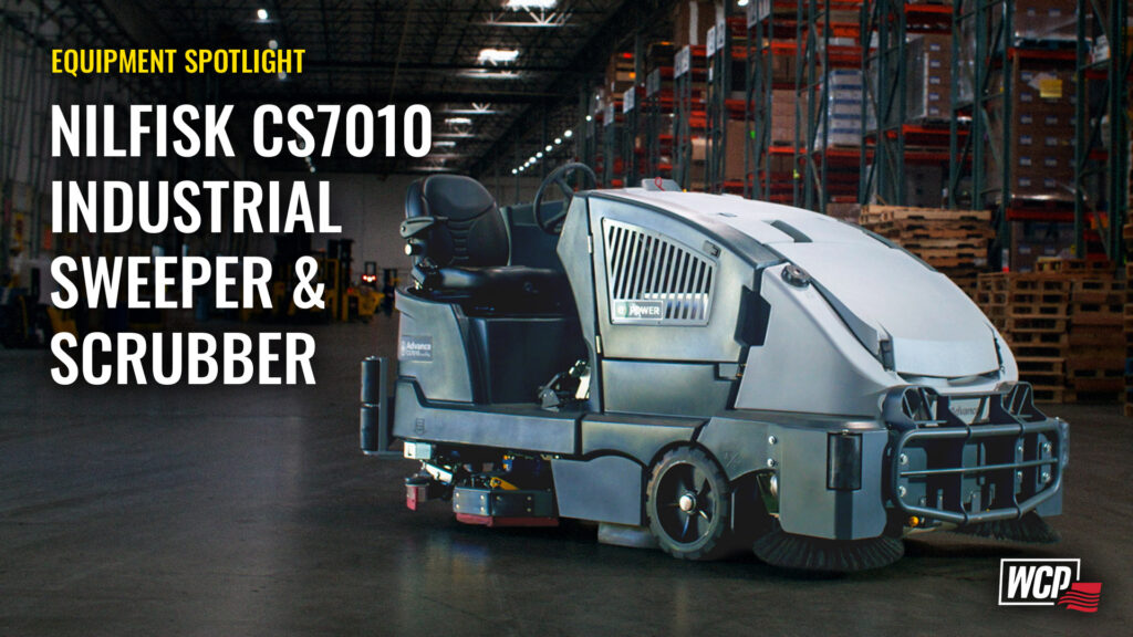 Nilfisk CS7010 Large Area Industrial Sweeper and Scrubbing Machine