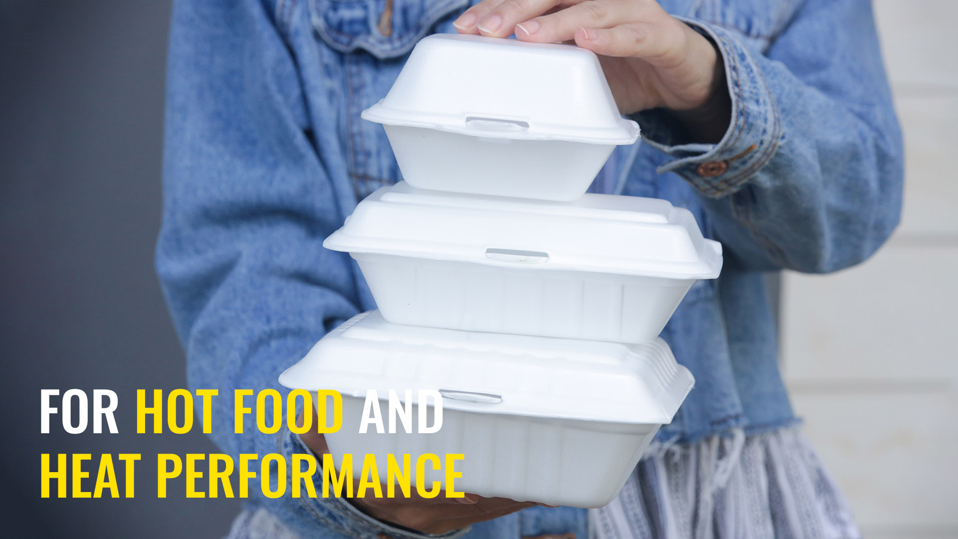 Hinged Containers for Hot Food and Heat Performance